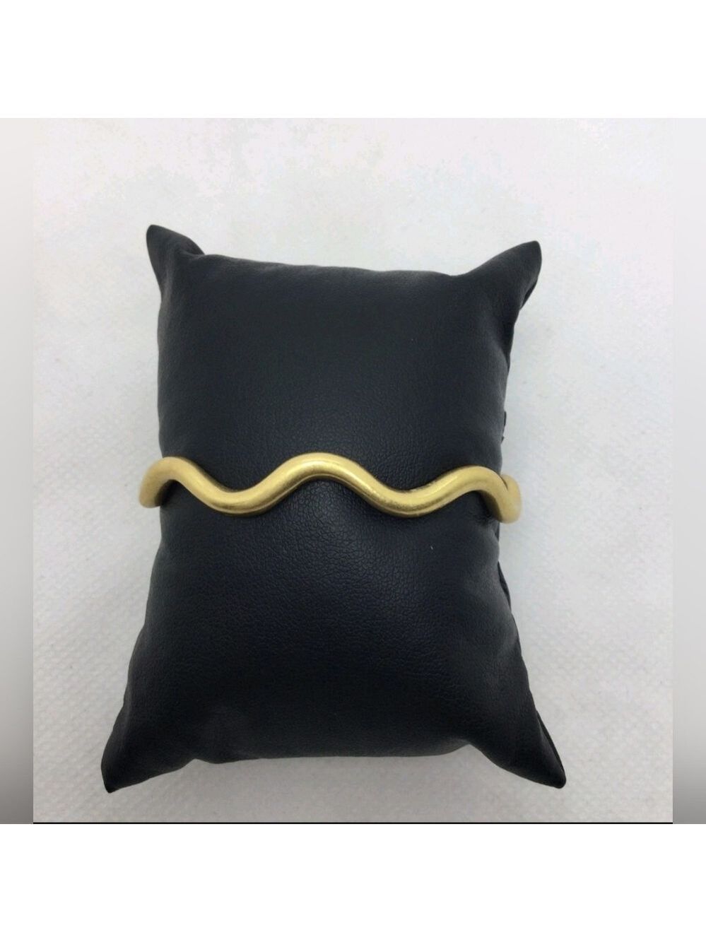 Madewell Goldtone Wavy Cuff Bracelet 5.6